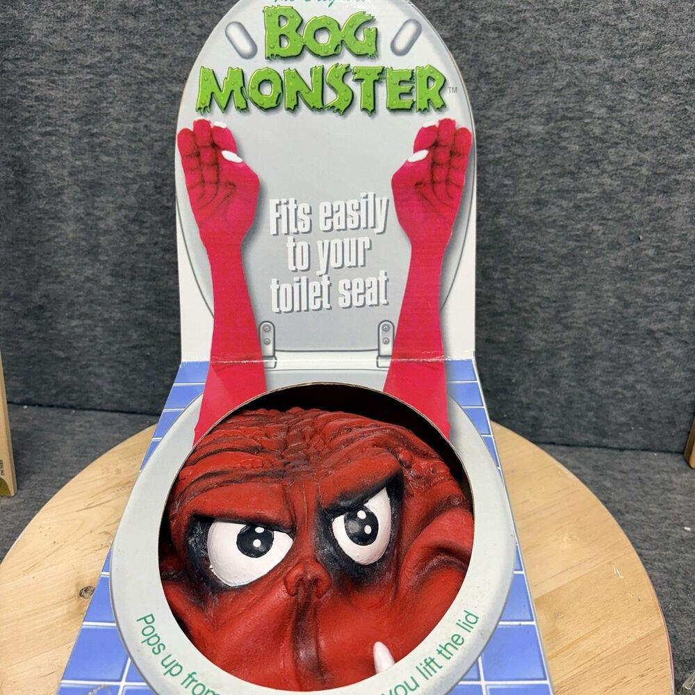 Original Bog Monster Toilet Prank Halloween. Rare Vintage 1993 Never Used NIB.
